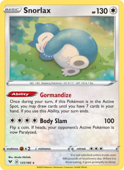 Snorlax - pokemon TCG Card