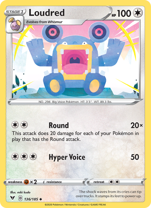 Loudred - Pokémon TCG Card
