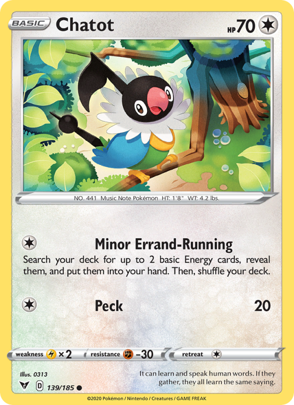 Chatot - Pokémon TCG Card
