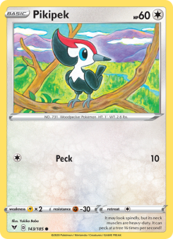 Pikipek - pokemon TCG Card