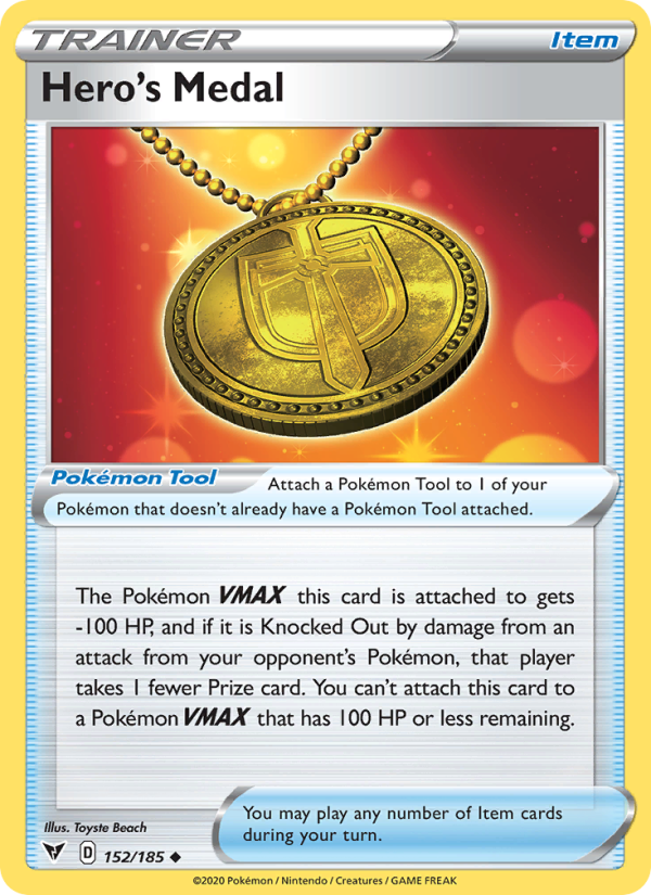 Hero's Medal - Pokémon TCG Card