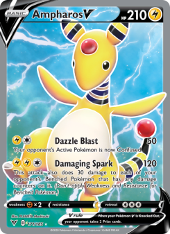 Ampharos V - pokemon TCG Card