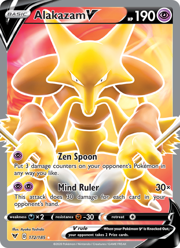 Alakazam V - Pokémon TCG Card
