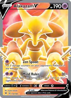 Alakazam V - pokemon TCG Card
