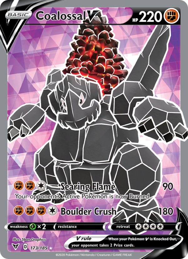 Coalossal V - Pokémon TCG Card