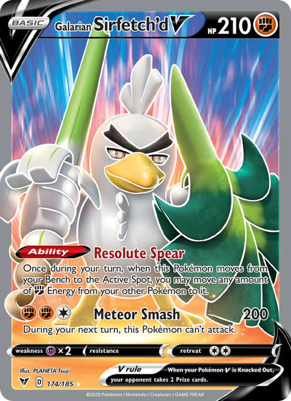 Galarian Sirfetch'd V - Pokémon TCG Card