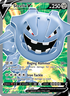 Steelix V - pokemon TCG Card