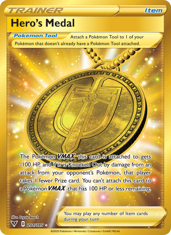 Hero's Medal - Pokémon TCG Card