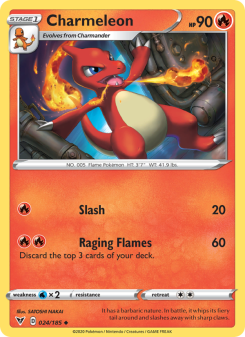 Charmeleon - pokemon TCG Card