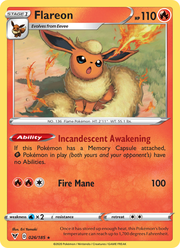 Flareon - Pokémon TCG Card
