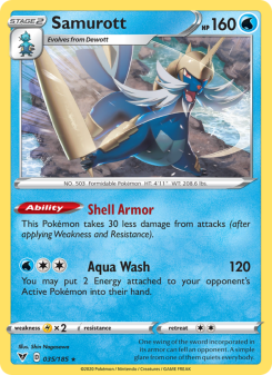 Samurott - pokemon TCG Card