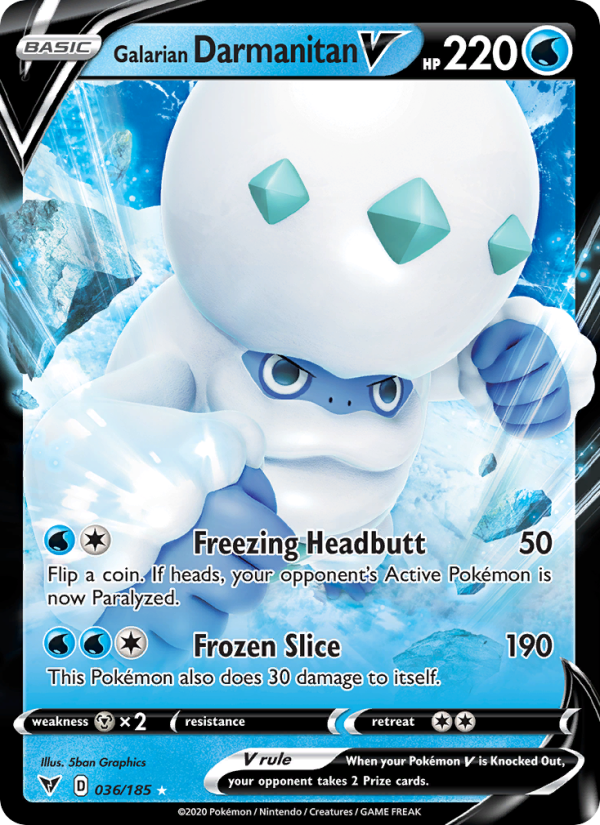 Galarian Darmanitan V - Pokémon TCG Card