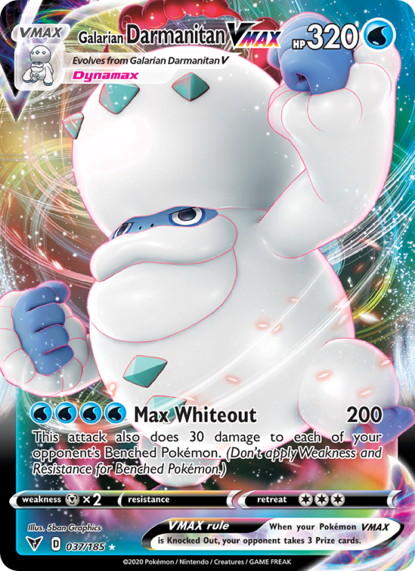 Galarian Darmanitan VMAX - Pokémon TCG Card