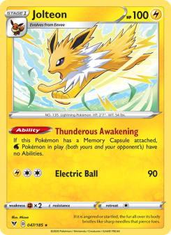 Jolteon - pokemon TCG Card