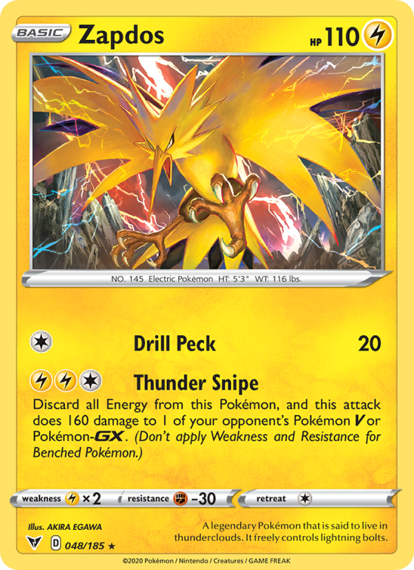 Zapdos - Pokémon TCG Card