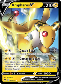 Ampharos V - pokemon TCG Card