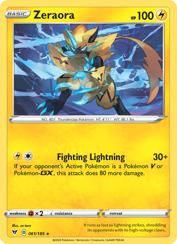 Zeraora - Pokémon TCG Card