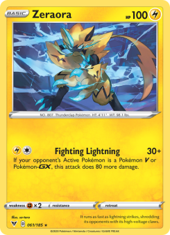 Zeraora - pokemon TCG Card