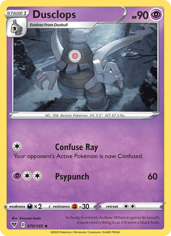 Dusclops - Pokémon TCG Card