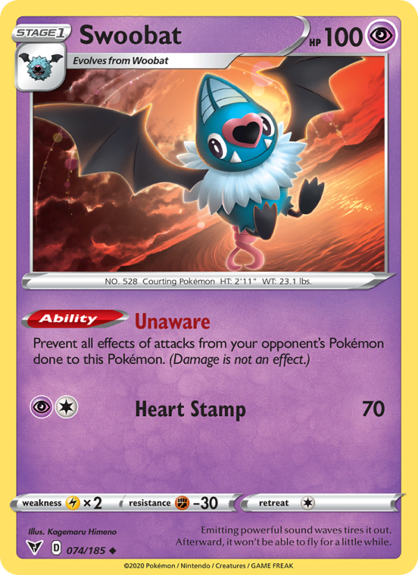 Swoobat - Pokémon TCG Card