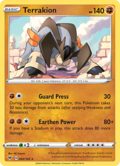 Terrakion - pokemon TCG Card