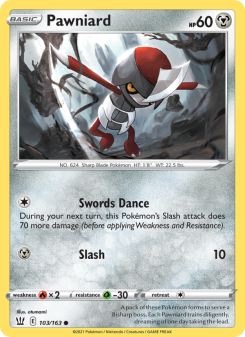Pawniard - pokemon TCG Card