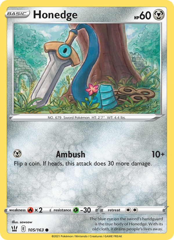 Honedge - Pokémon TCG Card