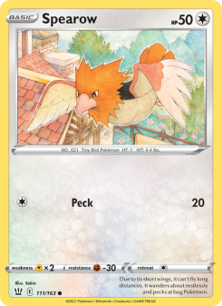 Spearow - pokemon TCG Card