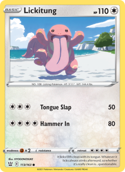 Lickitung - pokemon TCG Card