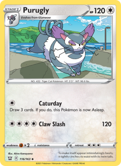 Purugly - pokemon TCG Card