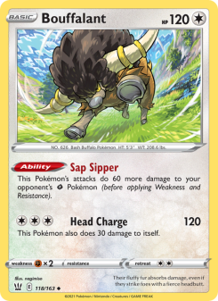 Bouffalant - pokemon TCG Card