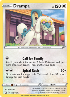 Drampa - pokemon TCG Card