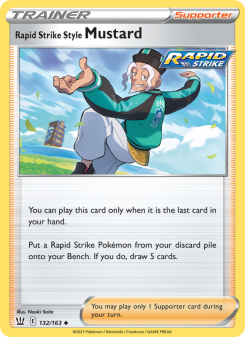 Rapid Strike Style Mustard - pokemon TCG Card