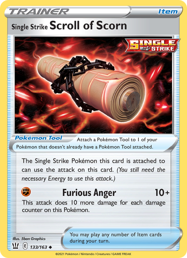 Single Strike Scroll of Scorn - Pokémon TCG Card