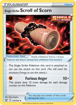 Single Strike Scroll of Scorn - pokemon TCG Card