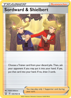 Sordward & Shielbert - pokemon TCG Card
