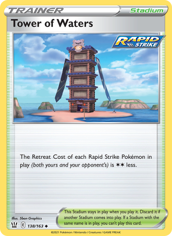 Tower of Waters - Pokémon TCG Card