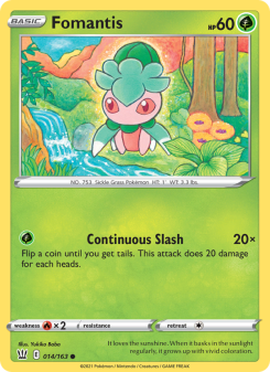 Fomantis - pokemon TCG Card