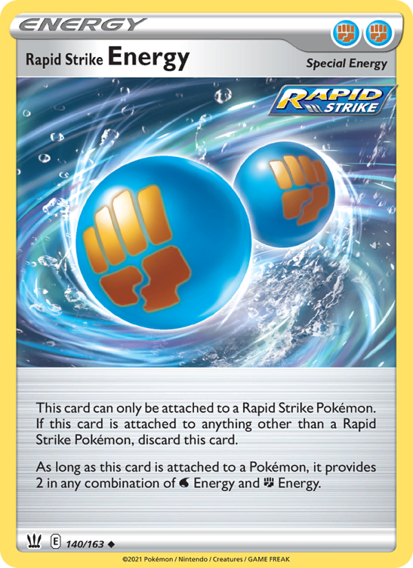 Rapid Strike Energy - Pokémon TCG Card