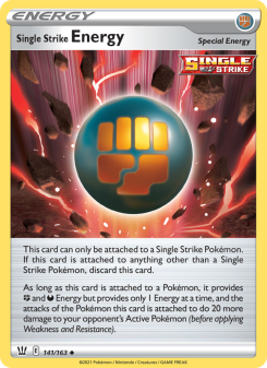 Single Strike Energy - pokemon TCG Card
