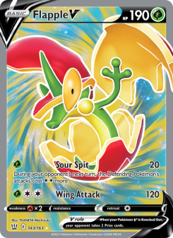 Flapple V - pokemon TCG Card