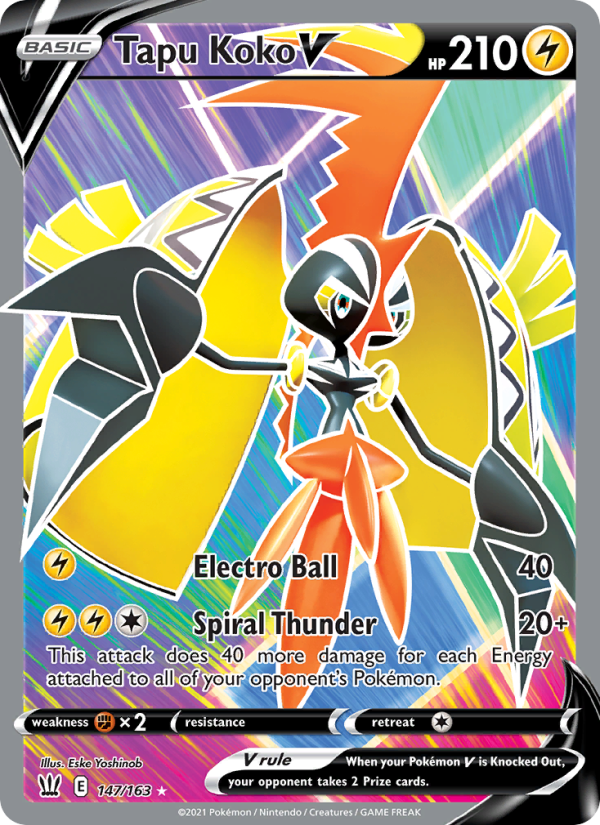 Tapu Koko V - Pokémon TCG Card