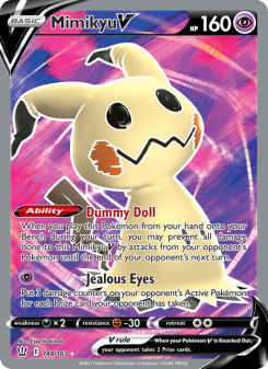 Mimikyu V - pokemon TCG Card