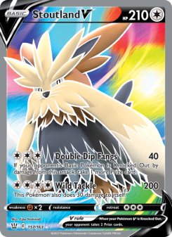 Stoutland V - pokemon TCG Card
