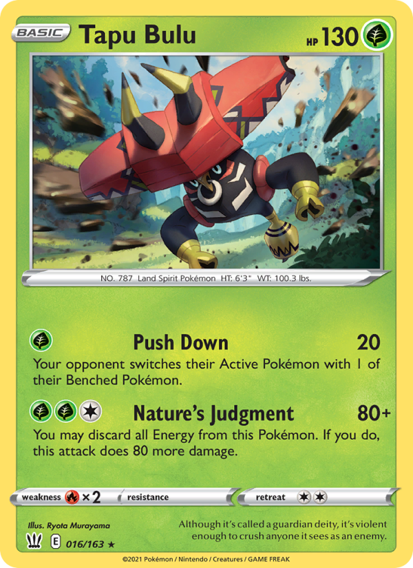Tapu Bulu - Pokémon TCG Card