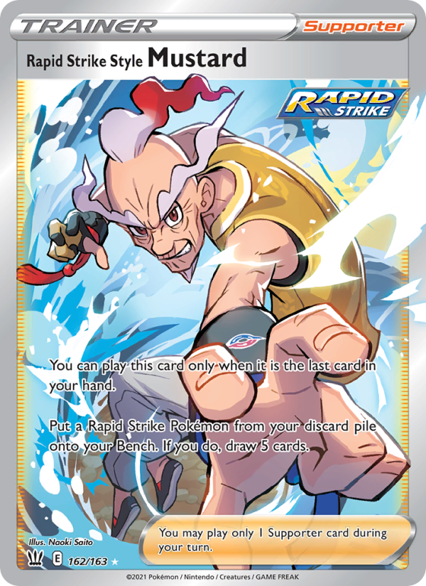 Rapid Strike Style Mustard - Pokémon TCG Card