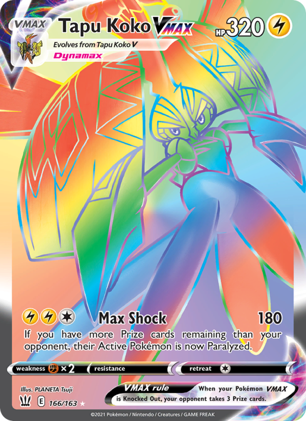 Tapu Koko VMAX - Pokémon TCG Card