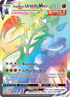 Single Strike Urshifu VMAX - pokemon TCG Card