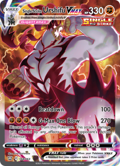 Single Strike Urshifu VMAX - pokemon TCG Card