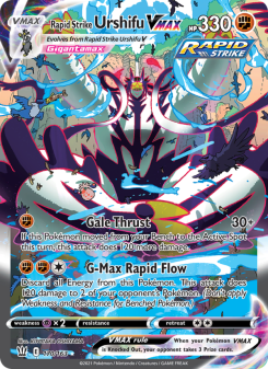 Rapid Strike Urshifu VMAX - pokemon TCG Card